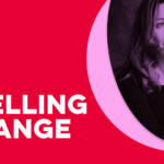 Fuelling Change Podcasts Header Image. Red and pink overlay on Fuel's AD &CEo Kate McGrath's headshot.